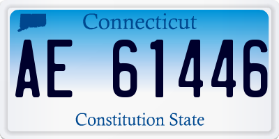 CT license plate AE61446