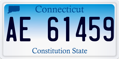 CT license plate AE61459