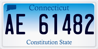 CT license plate AE61482