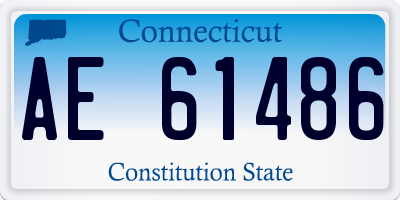CT license plate AE61486