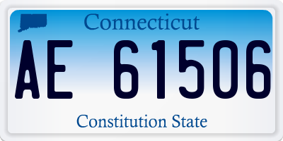 CT license plate AE61506