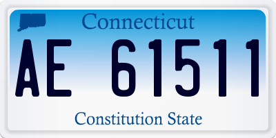 CT license plate AE61511