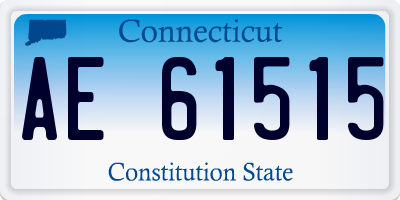 CT license plate AE61515
