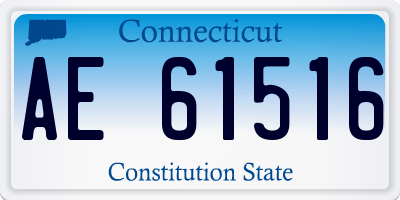 CT license plate AE61516