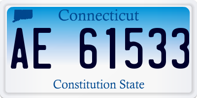 CT license plate AE61533