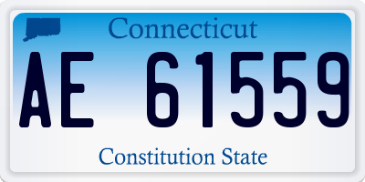 CT license plate AE61559