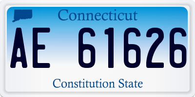 CT license plate AE61626