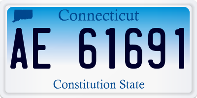 CT license plate AE61691