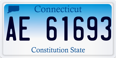 CT license plate AE61693
