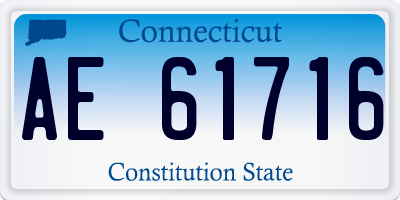 CT license plate AE61716