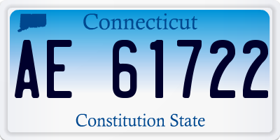 CT license plate AE61722
