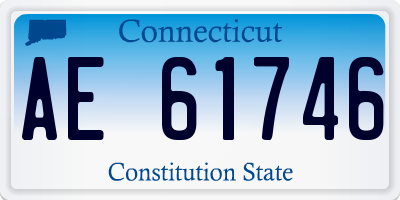 CT license plate AE61746