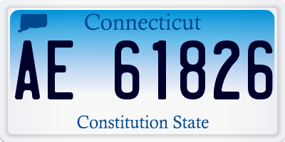 CT license plate AE61826