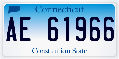 CT license plate AE61966