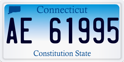 CT license plate AE61995
