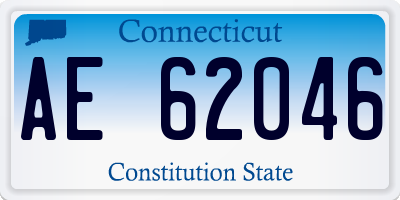 CT license plate AE62046