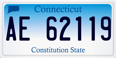 CT license plate AE62119