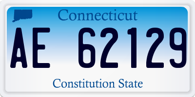 CT license plate AE62129