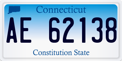 CT license plate AE62138
