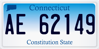 CT license plate AE62149