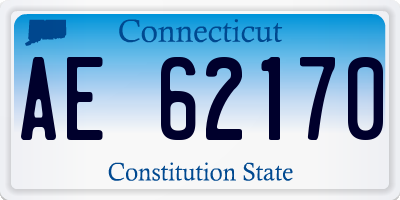 CT license plate AE62170