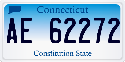 CT license plate AE62272