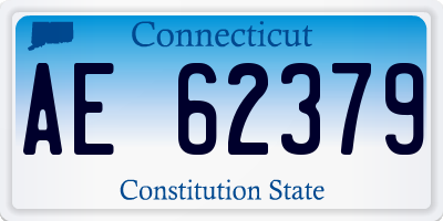 CT license plate AE62379