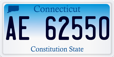 CT license plate AE62550