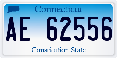 CT license plate AE62556