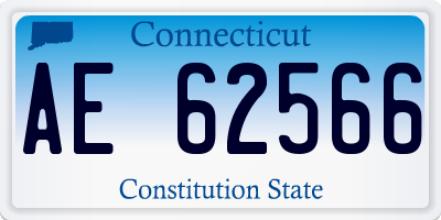 CT license plate AE62566