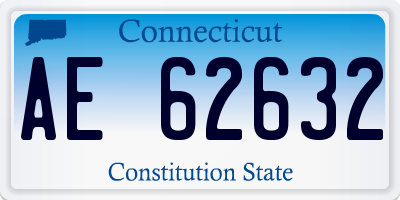 CT license plate AE62632