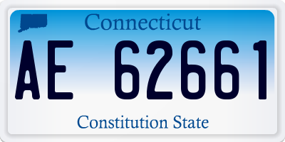 CT license plate AE62661