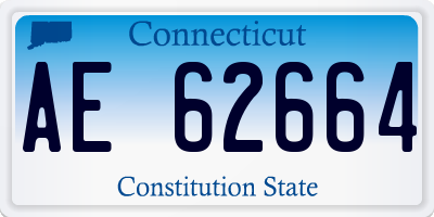 CT license plate AE62664