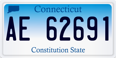 CT license plate AE62691