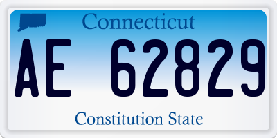 CT license plate AE62829