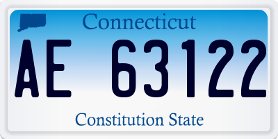 CT license plate AE63122