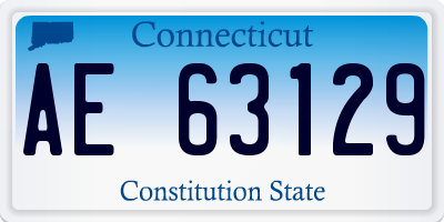 CT license plate AE63129
