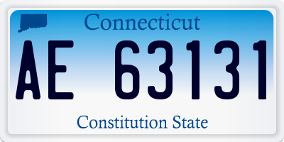 CT license plate AE63131