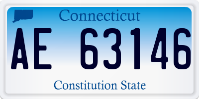 CT license plate AE63146