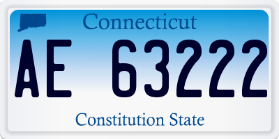 CT license plate AE63222