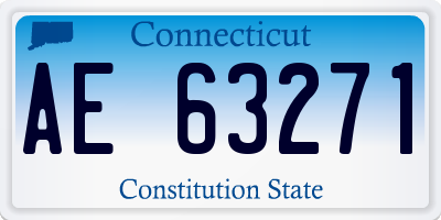 CT license plate AE63271