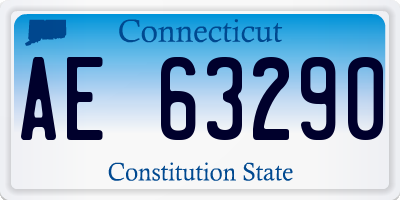 CT license plate AE63290