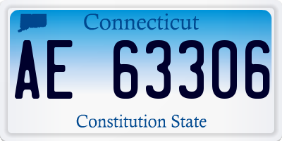 CT license plate AE63306