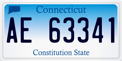 CT license plate AE63341