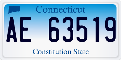 CT license plate AE63519