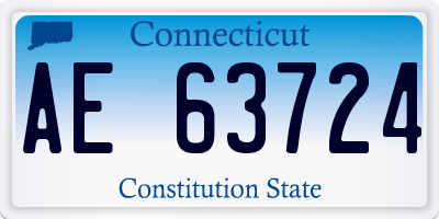 CT license plate AE63724