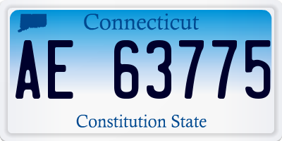 CT license plate AE63775