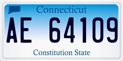 CT license plate AE64109
