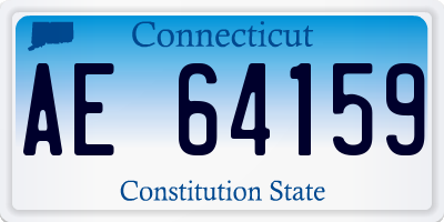 CT license plate AE64159
