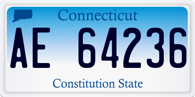 CT license plate AE64236
